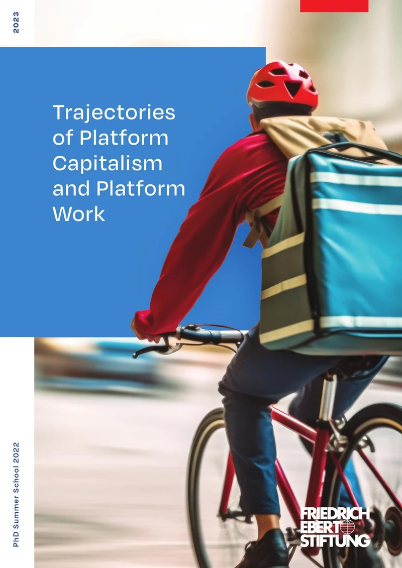 Cover of Trajectories of platform capitalism and platform work: PhD Summer School 2022